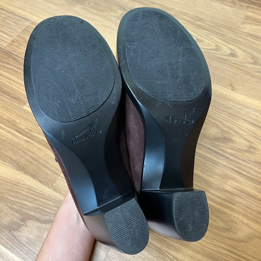 SOLD// Dansko Tara Mary Janes Pumps High Heels Shoes Suede Leather 42 11.5 12 - Picture 7 of 10